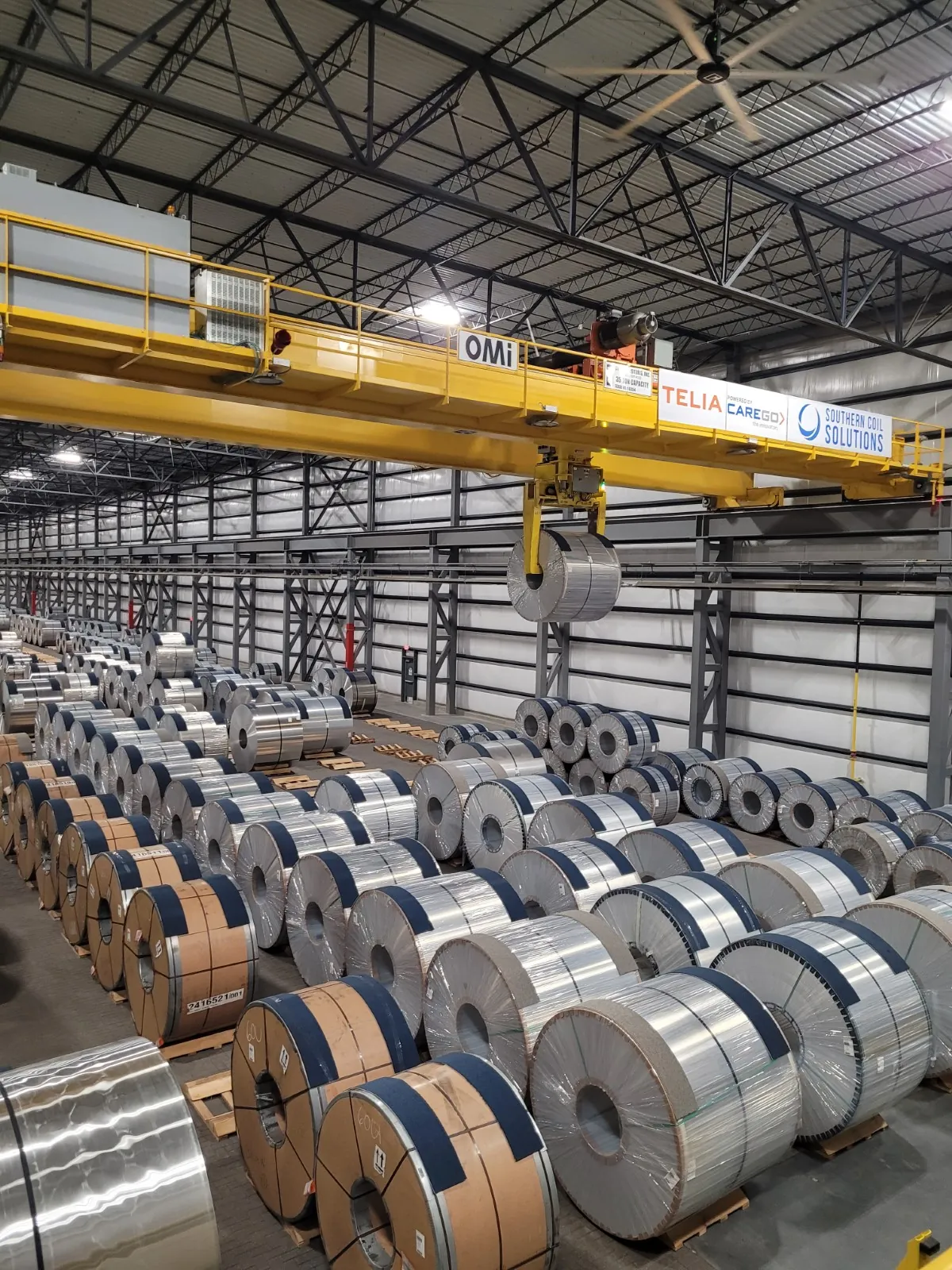 Class E overhead crane in a metals facility