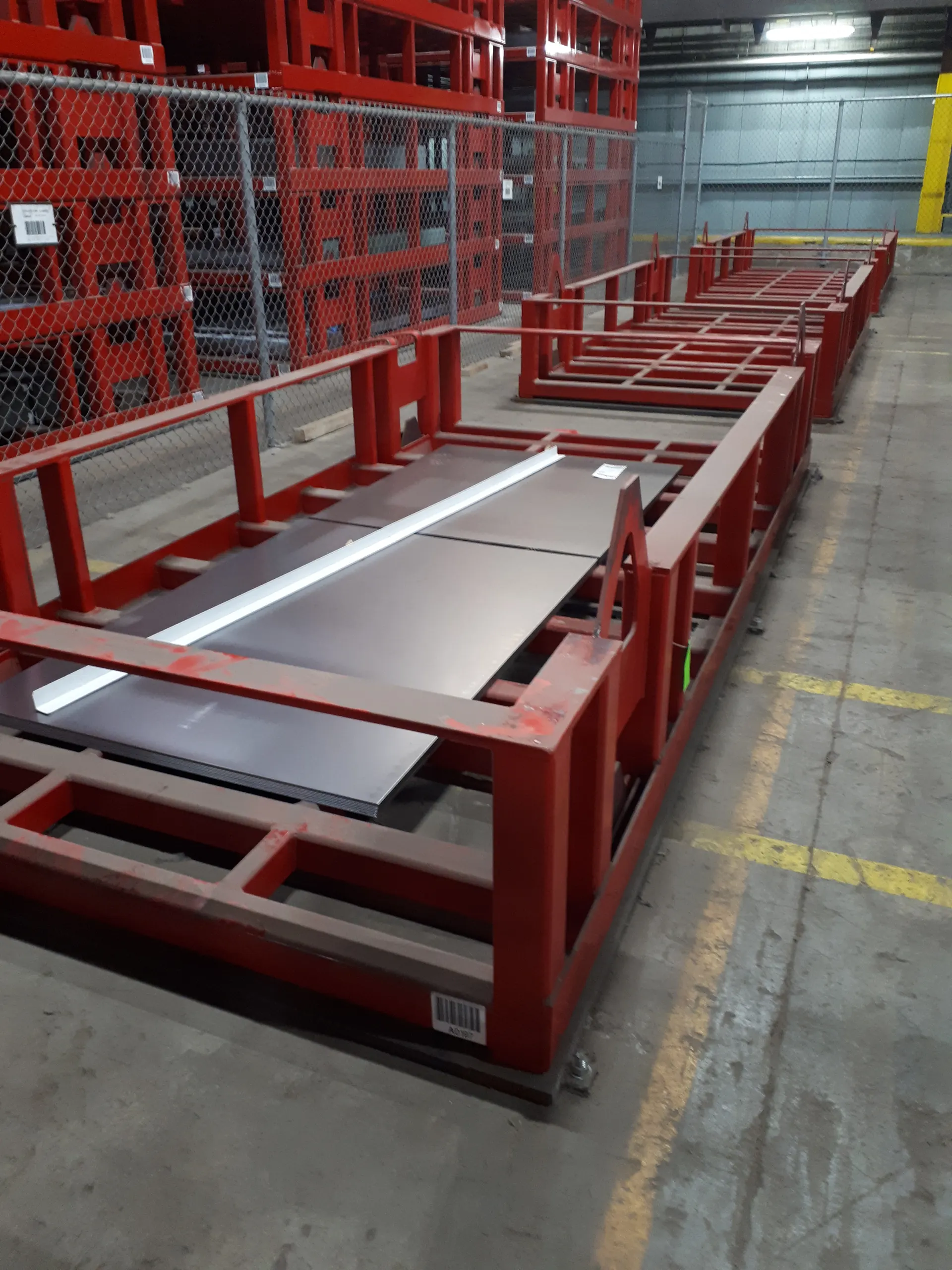 Stacked steel sheet and plate